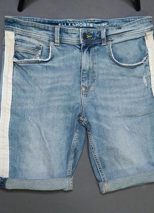 Стильные джинсовые шорты с лампасами от c&amp;a