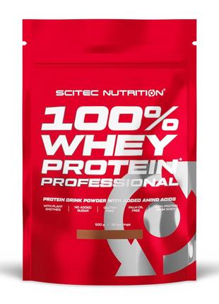 Протеїн Scitec 100% Whey Protein Professional, 500 грам Ваніль