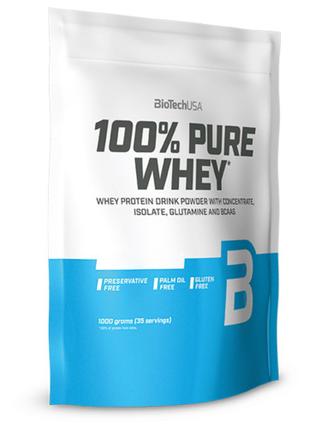 Протеин BioTech 100% Pure Whey, 1 кг Шоколад-арахисовая паста