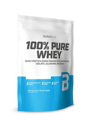Протеин BioTech 100% Pure Whey, 454 грамм Орех