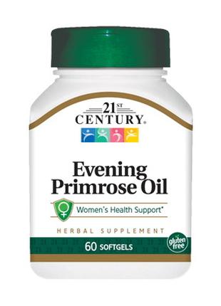 Жирные кислоты 21st Century Evening Primrose Oil, 60 капсул