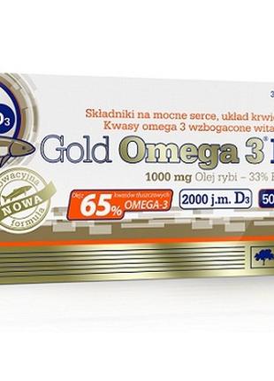 Жирные кислоты Olimp Gold Omega 3 D3+K2, 30 капсул