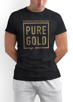Мужская футболка Pure Gold Protein, черная L