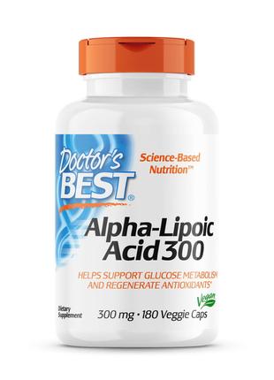 Натуральна добавка Doctor's Best Alpha-Lipoic Acid 300 mg, 180...