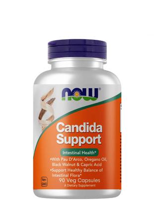 Натуральна добавка NOW Candida Support, 90 вегакапсул