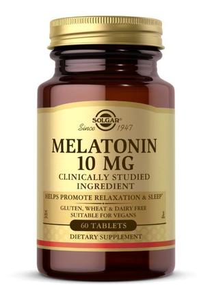 Натуральна добавка Solgar Melatonin 10 mg, 60 таблеток