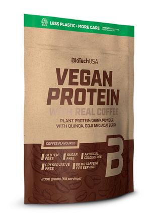 Протеин BioTech Vegan Protein, 2 кг Кофе