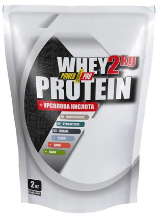Протеин Power Pro Whey Protein, 2 кг Клубника со сливка