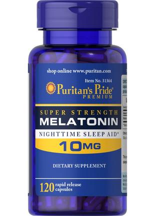 Натуральна добавка Puritan's Pride Melatonin 10 mg, 120 капсул