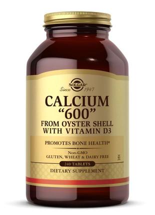 Вітаміни та мінерали Solgar Calcium 600 from Oyster, 240 таблеток