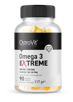 Жирні кислоти OstroVit Omega 3 Extreme, 90 капсул