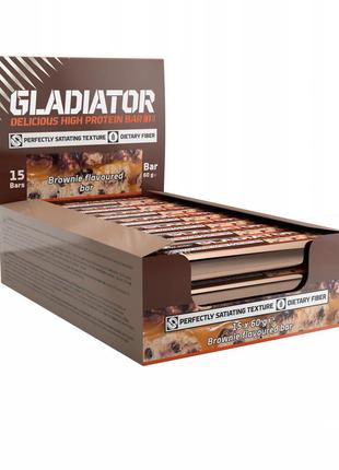 Батончик Olimp Gladiator, 15*60 грам Брауні