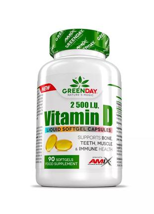 Витамины и минералы Amix Nutrition GreenDay Vitamin D3 2500 IU...