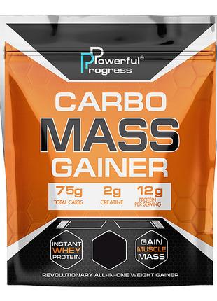 Гейнер Powerful Progress Carbo Mass Gainer, 2 кг Полуниця