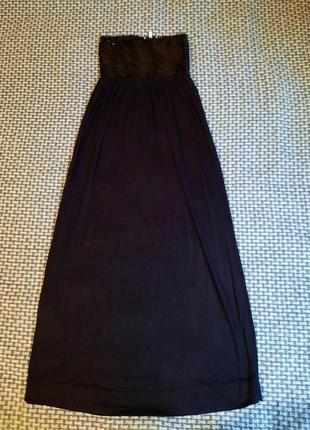Платье черное new look 10 s m топ пайетки