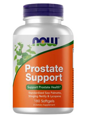 Натуральна добавка NOW Prostate Support, 180 капсул