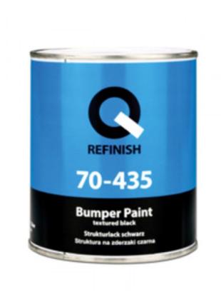 Структурная краска Q-Refinish для бамперов черная (1л)