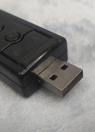 Внешняя Звуковая Карта USB 3DSound с Подключение Наушников и Микр