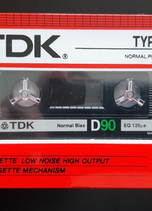 Касета TDK D 90 (Release year: 1986)