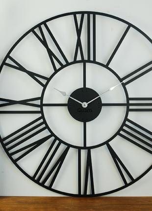 Большие Дизайнерские Настенные Часы черные Glozis Cambridge Bl...