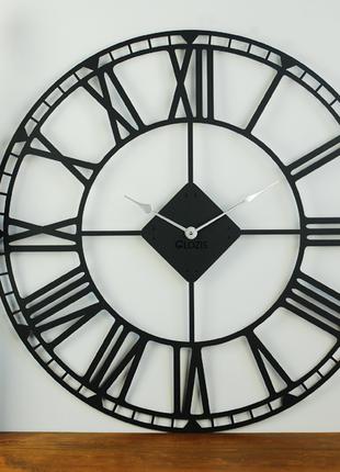 Большие Настенные Часы Glozis Oxford Black B-031 70х70