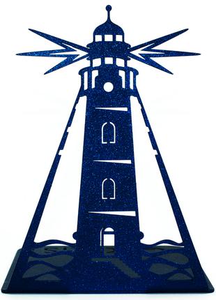 Упор для книг металлический синий Маяк Lighthouse G-038 16 х 1...