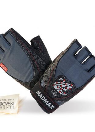 Рукавички для фітнесу MAD MAX OG Black Swan Swarovski MFG 750,...