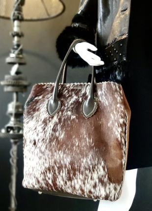 Genuine leather. большая сумка из натуральной шкуры.