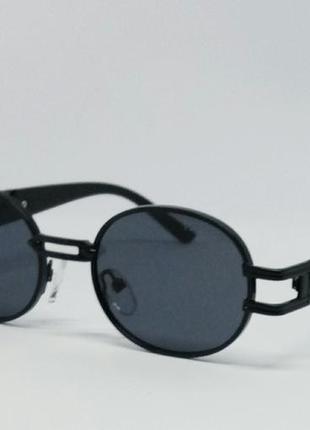 Versace модные узкие овальные солнцезащитные очки унисекс черн...