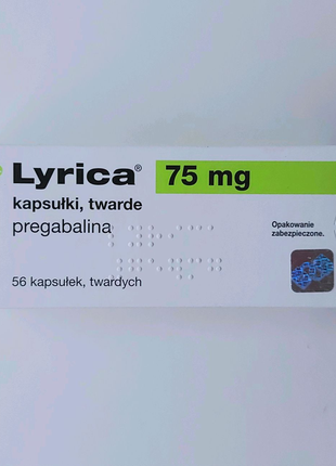 Lyrica 75 мг 56 шт Лірика Ліріка Лирика pregabalin прегабалін
