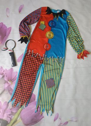 Карнавальный костюм на хэллоуин,костюм злой безумный клоун убийца