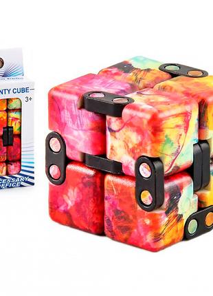 Кубик антистресс Infinity Cube радужный (красный с синим) 1532...