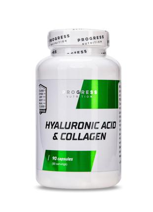 Натуральная добавка Progress Nutrition Hyaluronic acid & Colla...