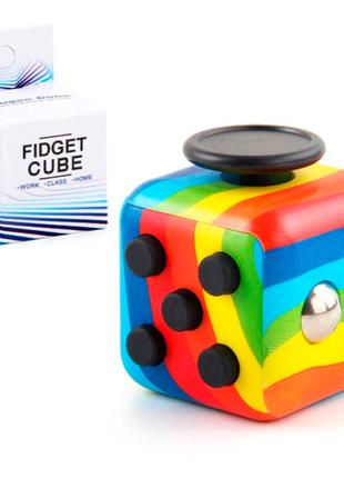 Кубик антистресс Fidget Cube радуга 1532530545