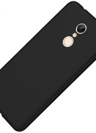 Тонкий матовый чехол для Xiaomi Redmi 5 Черный пластик