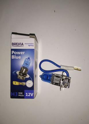 Авто лампа BREVIA H3 POWER BLUE 12V