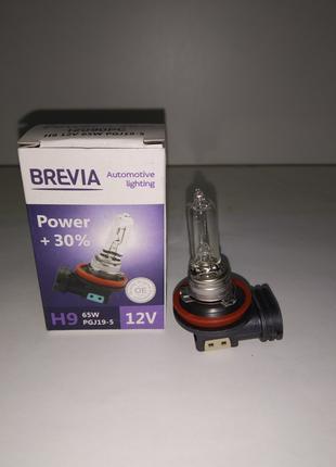 Авто лампа BREVIA H9 POWER +30% 12V