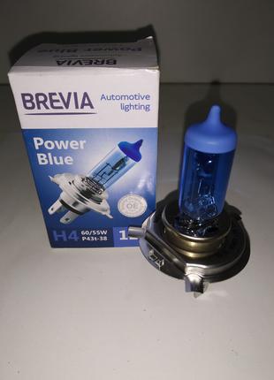 Авто лампа BREVIA H4 POWER BLUE 12V