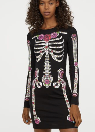 H&m best sale skeleton dress