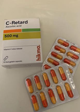 C-retard с-ретард 500 мг. Антиоксидантний імуностимулятор. 10 кап
