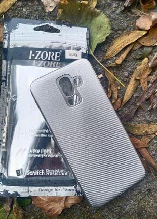 Чохол для Samsung J8 (2018) J810 - I-Zore Carbone Case Сірий