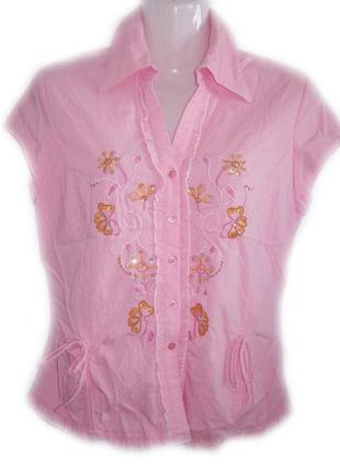 Блуза женская летняя на пуговицах