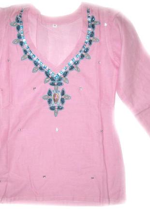 Женская летняя блуза туника, 40 размер