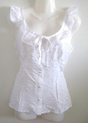 Блуза женская летняя белого цвета