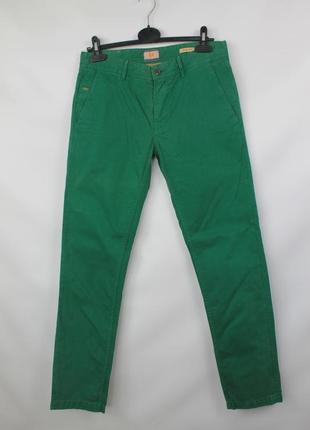 Яркие чино брюки hugo boss slim fit green chino pants