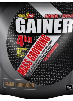 Гейнер Power Pro Gainer, 4 кг Шоколад