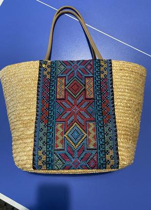 Плетённая сумка с вышивкой art of polo