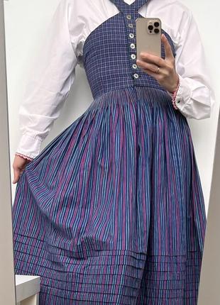 Коттоновое платье сарафан дирндль  tostmann trachten в стиле l...
