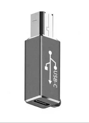 Переходник USB-C (гнездо) / USB Type B (Midi) для ноутбуков,пл...