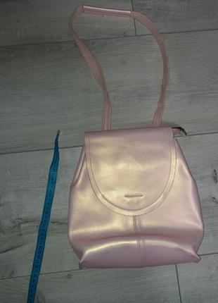 Рюкзак кожа розовый